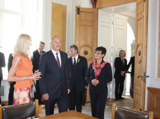 Riigikogu aseesimehe Laine Randjärve kohtumine Läti Vabariigi presidendi Andris Bērziņšiga